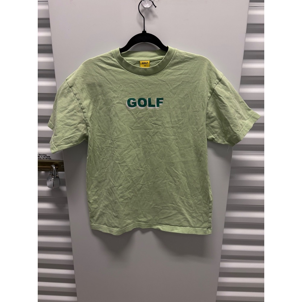 Golf Wang T-Shirt Mens Medium Green 3D Logo Graphic Short Sleeve Good